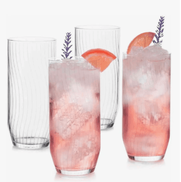 Juego de Vasos de Cristal Brisa 4 Piezas Crisa
