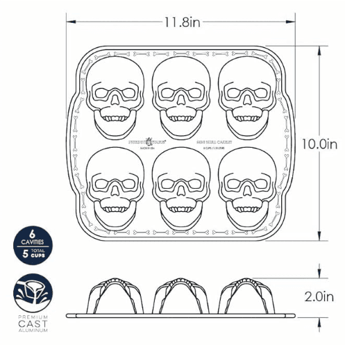 Molde para Hornear Nordic Ware Calavera