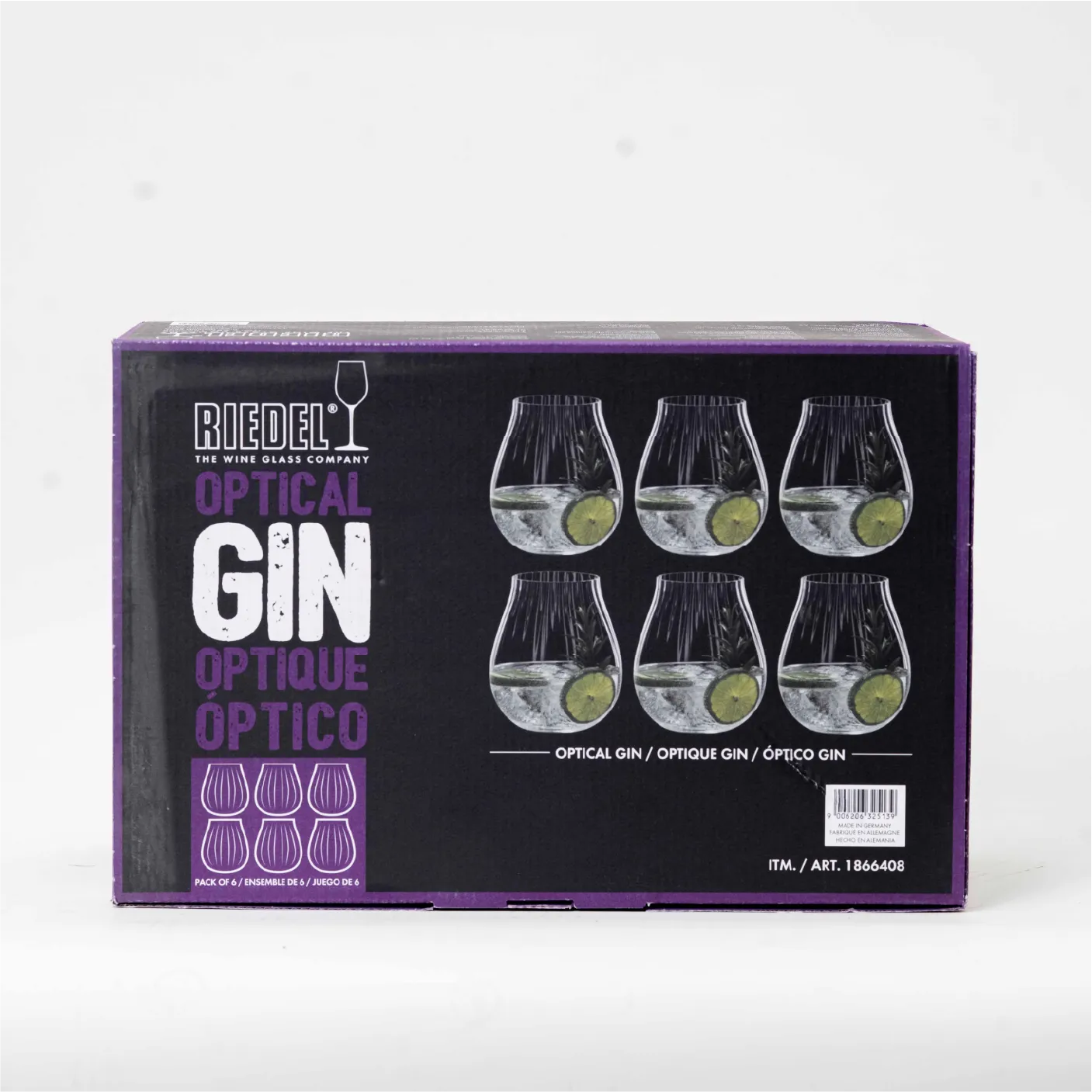JUEGO DE 6 VASOS DE CRISTAL 770ML 6 PZ RIEDEL - GIN ÓPTICO