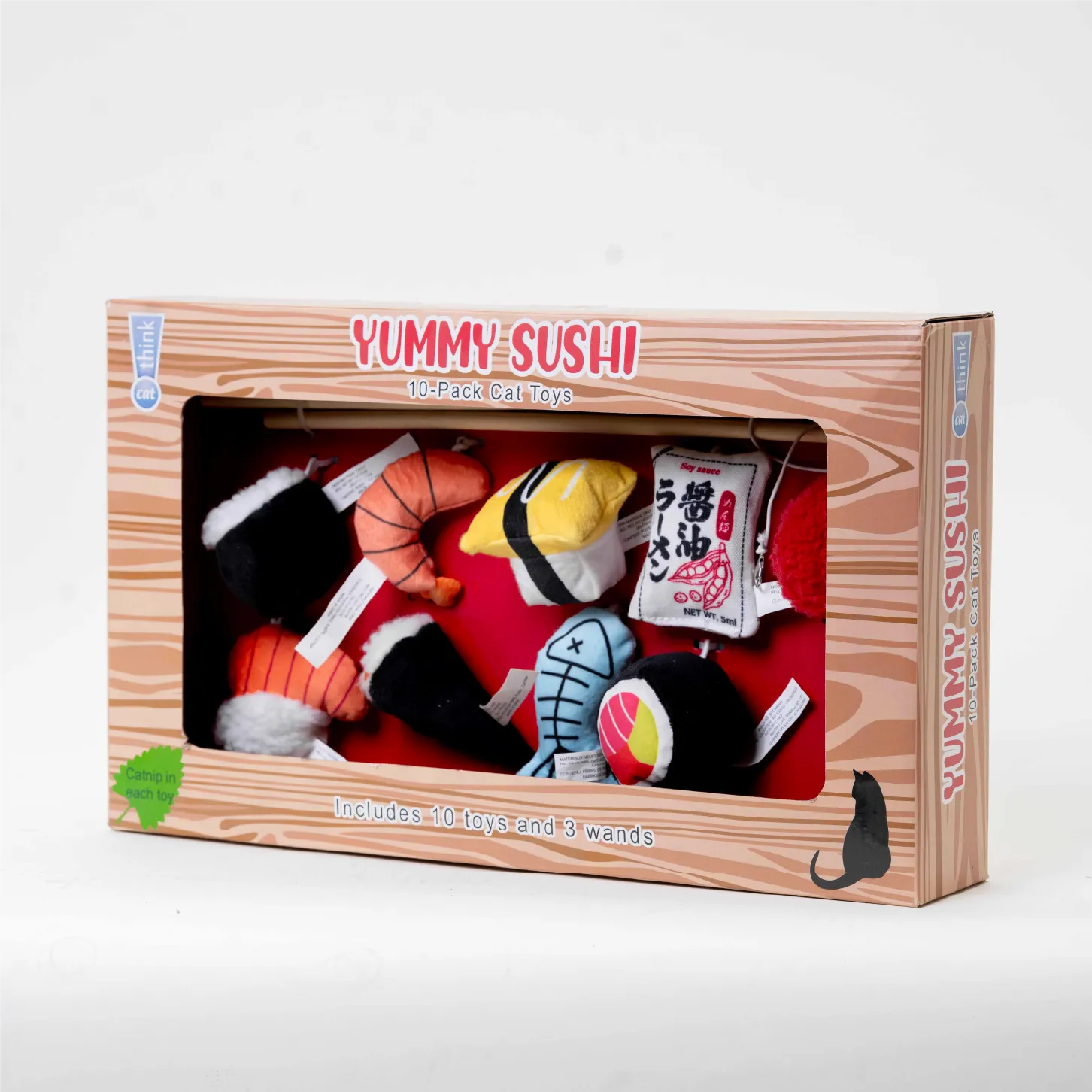 JUGUETE PARA GATO 10 PZ DELCA YUMMY SUSHI