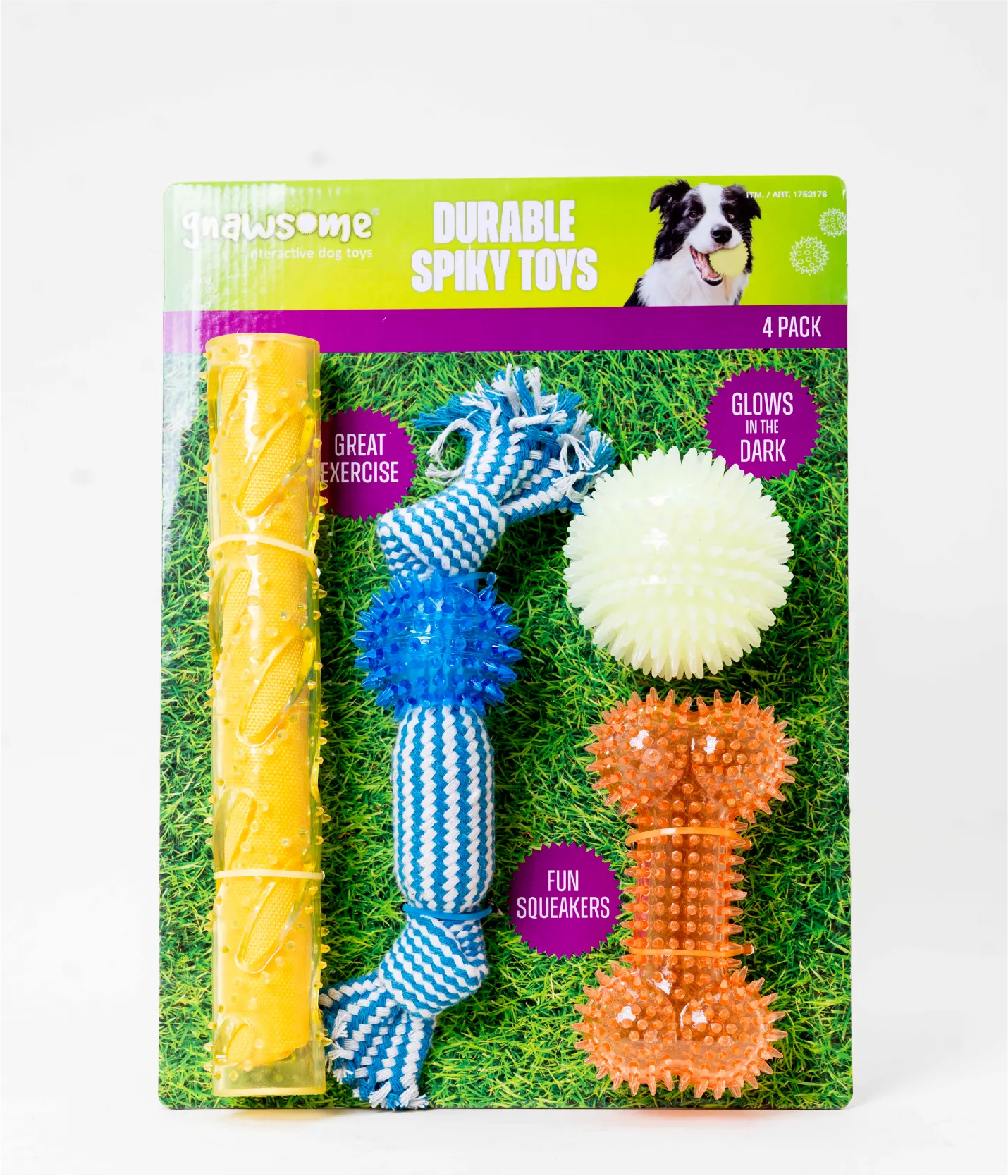 JUGUETE PARA PERRO 4 PZAS GNAWSOME