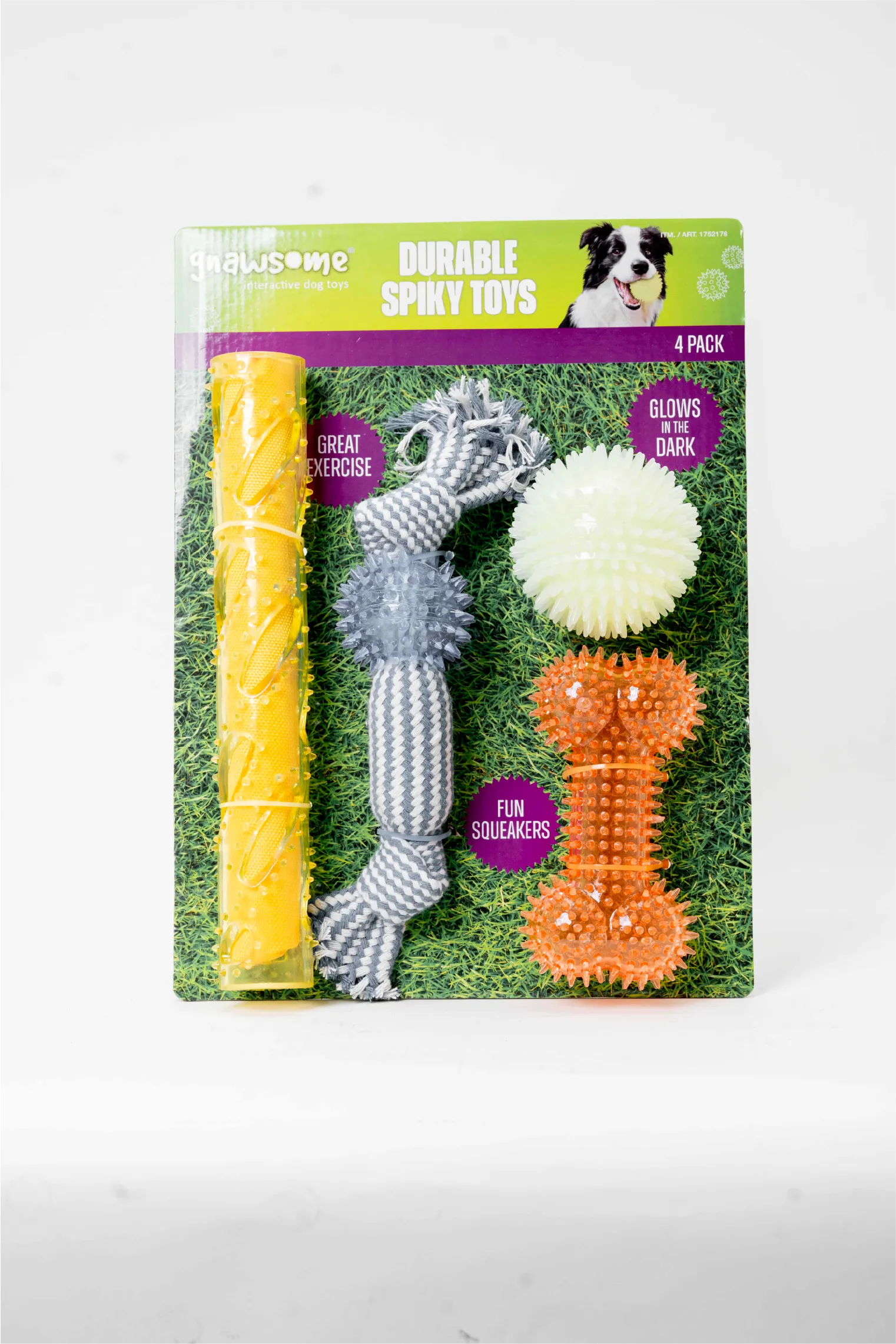 JUGUETE PARA PERRO 4 PZAS GNAWSOME