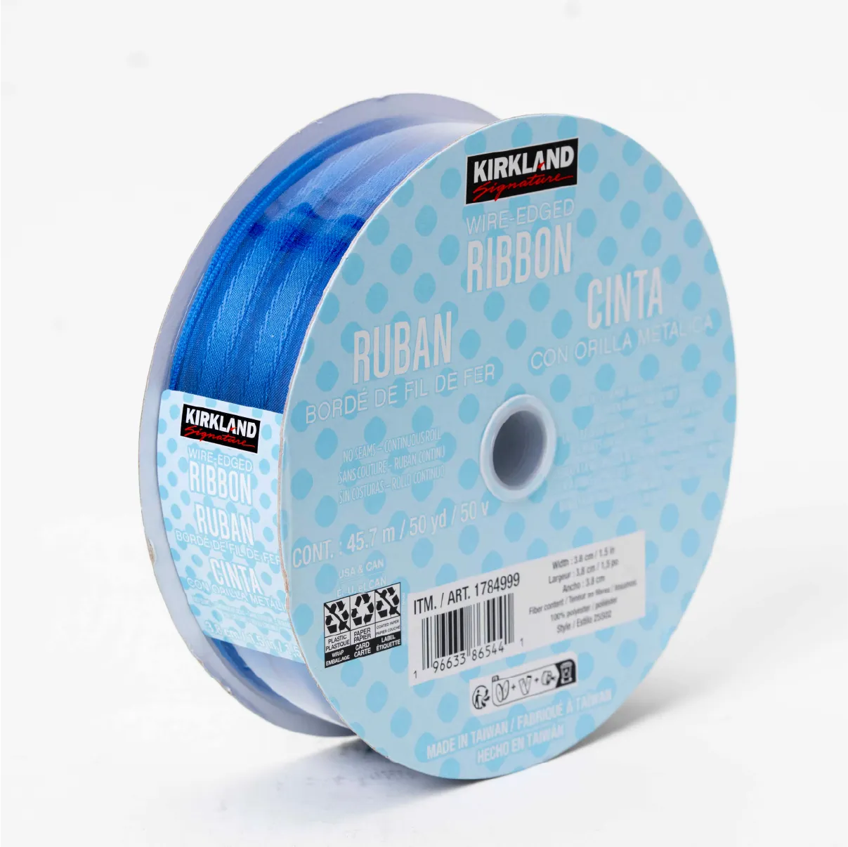 LISTON REVERSIBLE CON ORILLA METALICA 45.7M KIRKLAND SIGNATURE