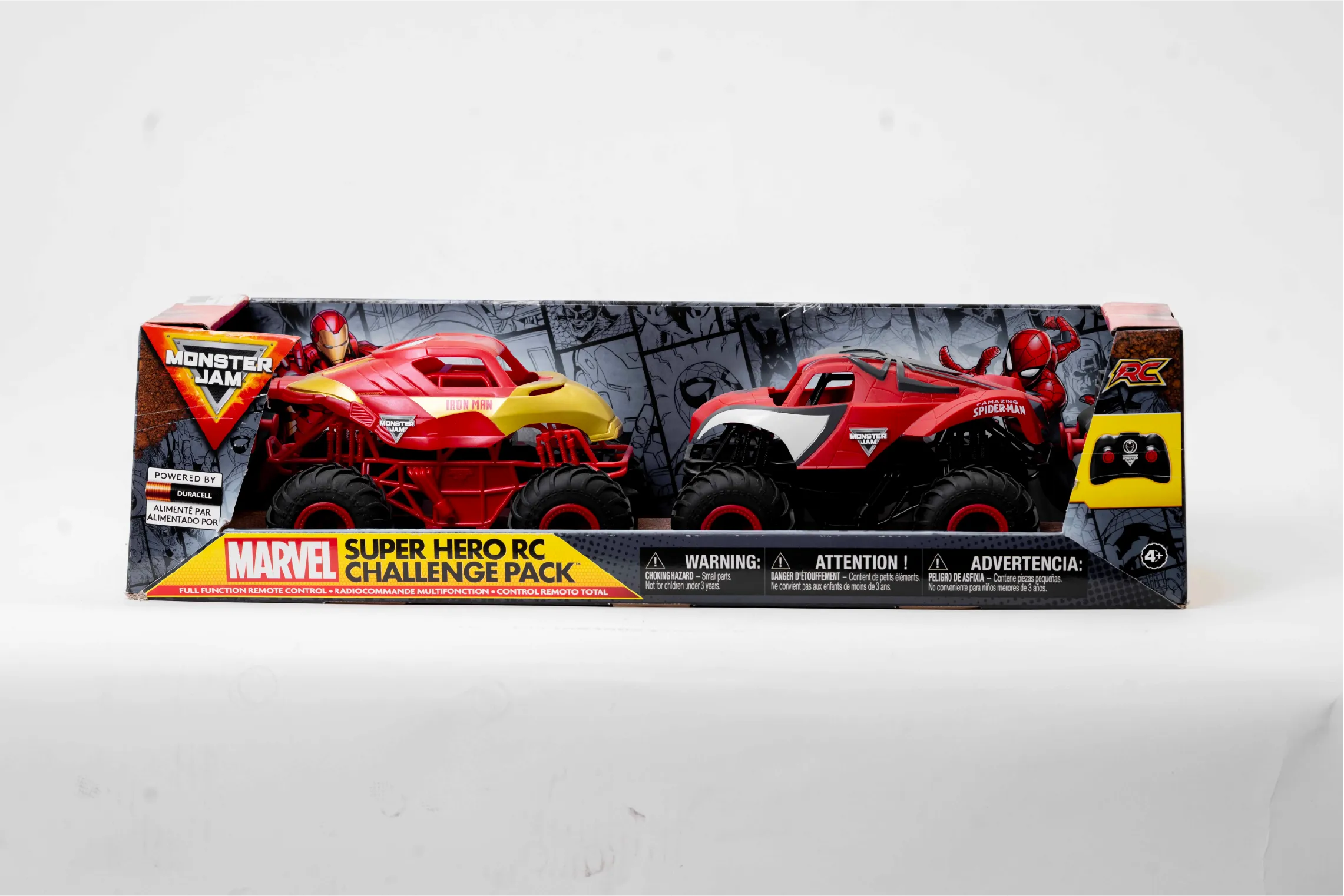 MARVEL SUPERHEROE RC JUEGO DE 2 PZAS MONSTER JAM