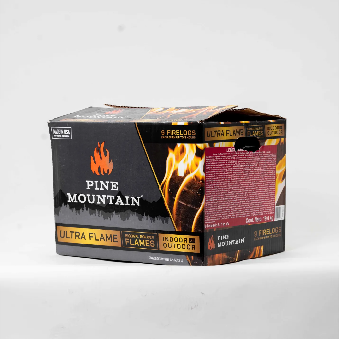 PINE MOUNTIAN 9/2.17 KG LEÑOS PARA CHIMENEA