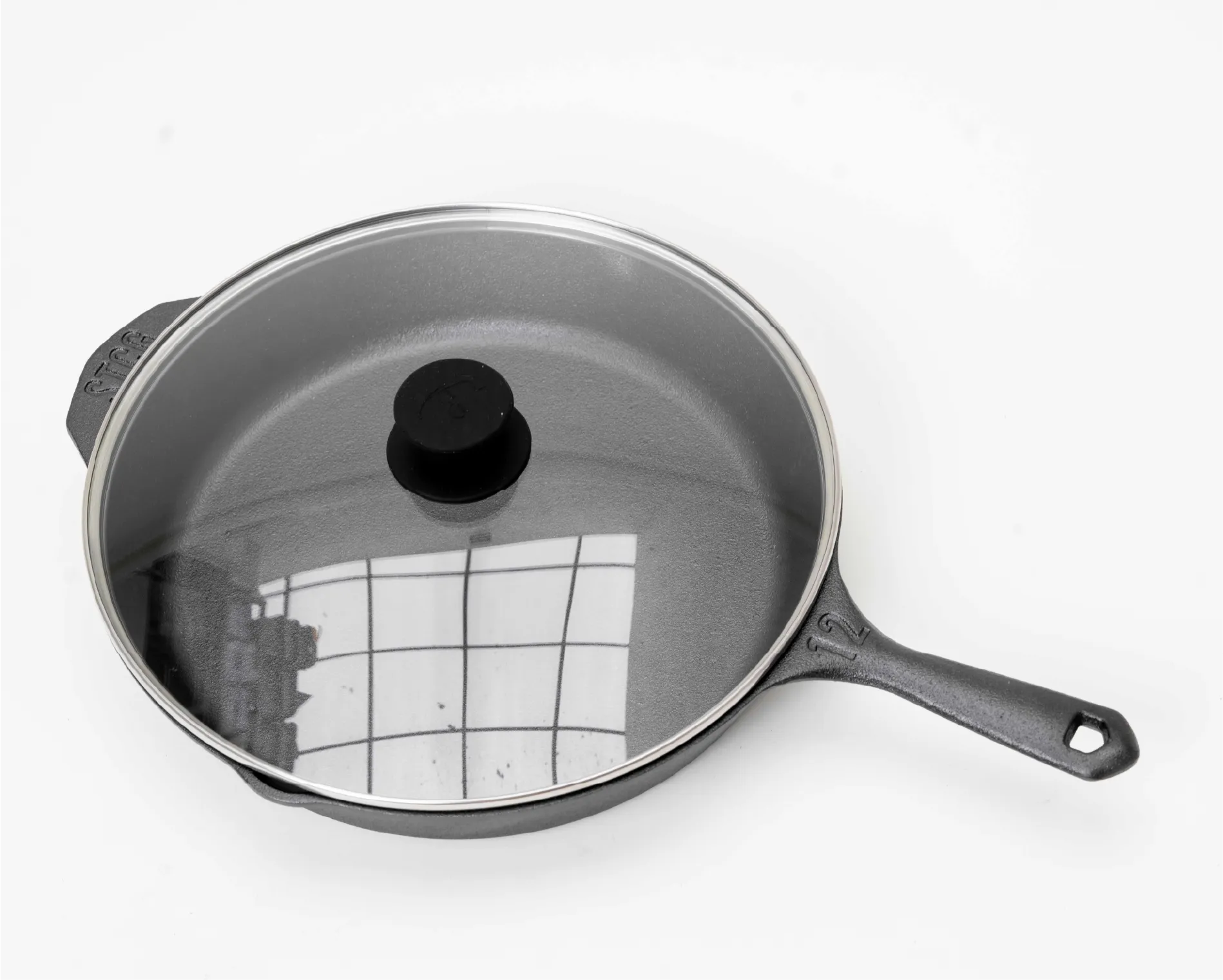 SARTEN DE HIERRO DE 30CM CON TAPA STCG