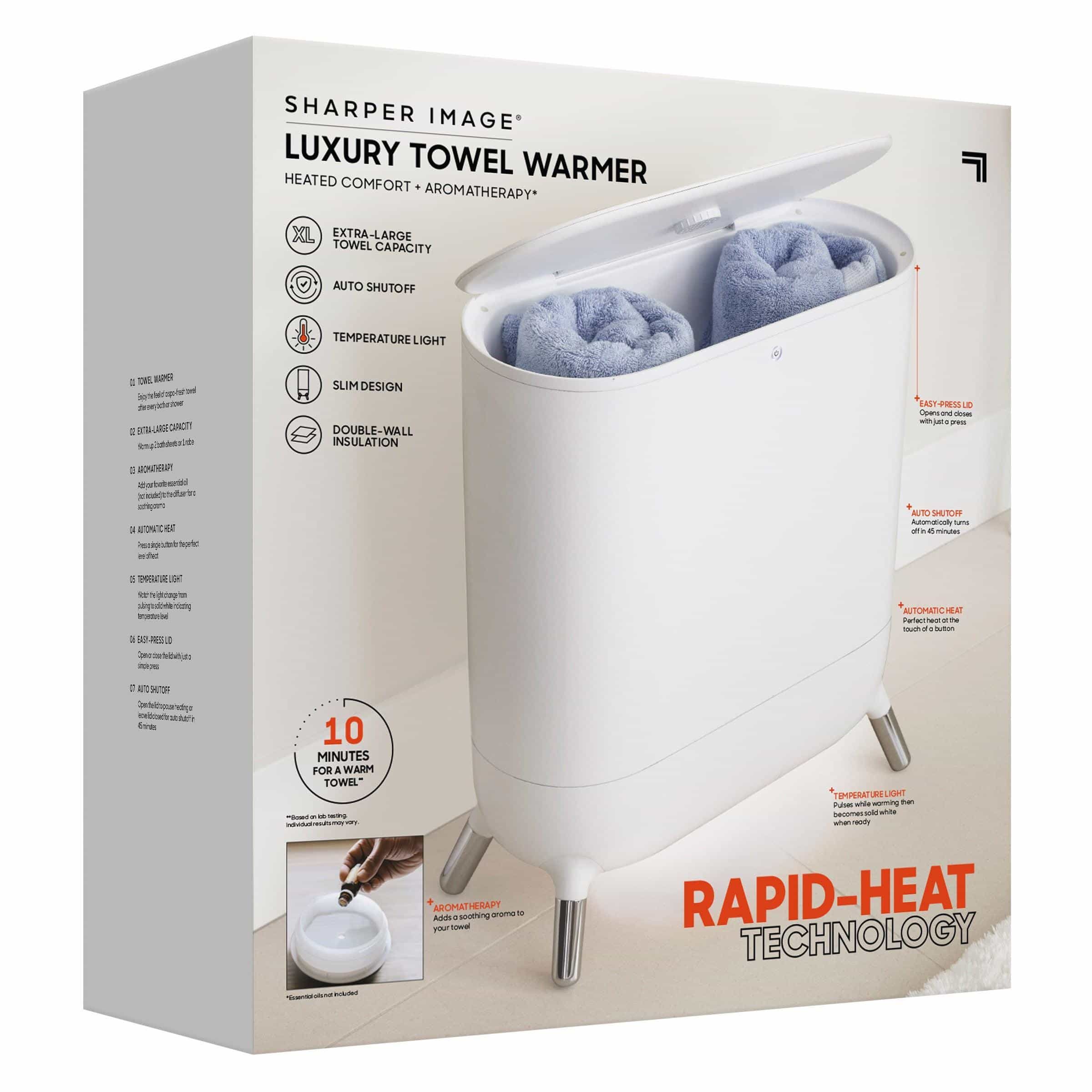 Calentador de Toallas + Aromaterapia Sharper Image